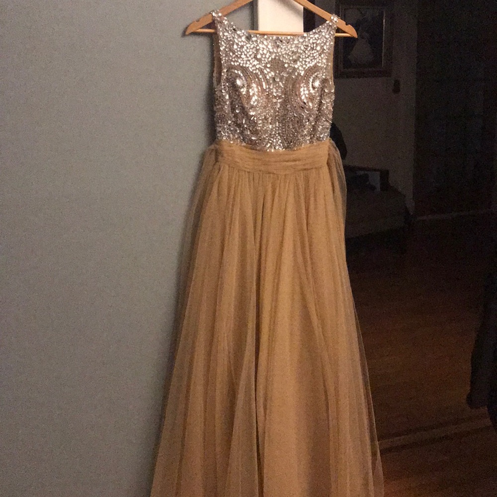 Beige gown . Great for wedding